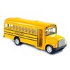 KinsFun 6 inch Long-Nose School Bus Die Cast Metal Model