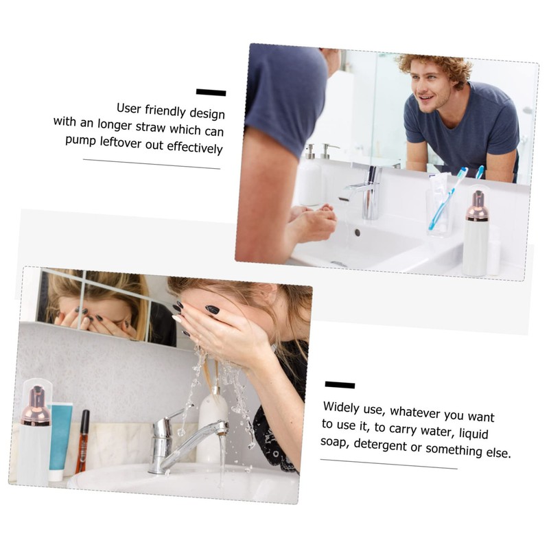 Baluue Reusable Foam-Making Containers Makeup Pump Bottle Shampoo Conditioning Cream