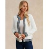 Womens Cardigan Button Down Long Sleeve Color Block Cardigan Sweaters