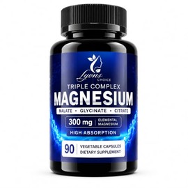 Triple Complex Magnesium Glycinate Supplement, 90 Caps