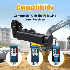 (2610A14960)(1608M0070F) Laser Receiver Bracket Clamp for LR 1, LR 1 G, and LR 2.