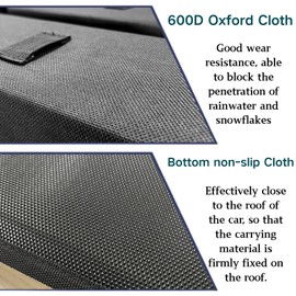 Soft Roof Rack Pads, 20Inch Universal Car Roof Rack Pads, for Kayak,Surfboards,Snowboards,SUP, Canoes, Ladder,with Tie-Down Straps and Storage Bag