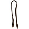 Half Rubber Leather Show Reins (Black, Full 5/8")