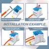 Innfeeltech 1Pcs Terminal Block Distribution Box 80A 1 In 6