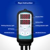 Digital Temperature Controller,Dual Digital Temperature Controlled Outlet,Thermostat Plug,greenhouse heater with