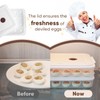 77L Deviled Egg Containers with Lid, (Set of 2), Plastic