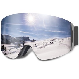 CARFIA Evo Women's Ski Goggles Mirrored Men's Ski Goggles, Ski Goggles, Snowboard Goggles, Ski Goggles with Interchangeable Lenses, Snow Goggles