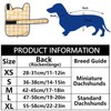 Dog Jacket Adjustable Lightweight Dachshund Raincoat with Reflective Straps and