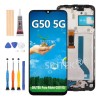 SRKTEK Pantalla C/ Marco Ori Para Motorola Moto G50 5G XT2149 Negra