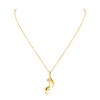 Xeyai Gold Music Note Pendant Necklace Cubic Zirconia for Women