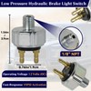 Low Pressure Hydraulic Brake Light Switch, 45PSI Activation, 1/8" NPT