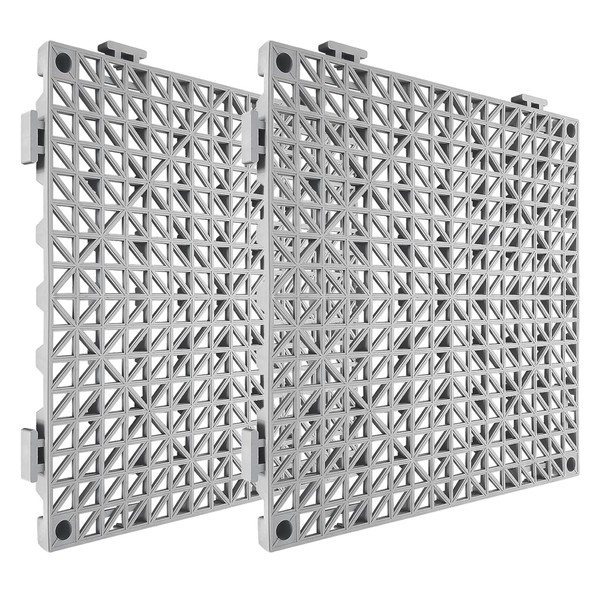 YISHELFS 12 Pieces Modular Interlocking Cushion Mat 11.8" x 11.8"