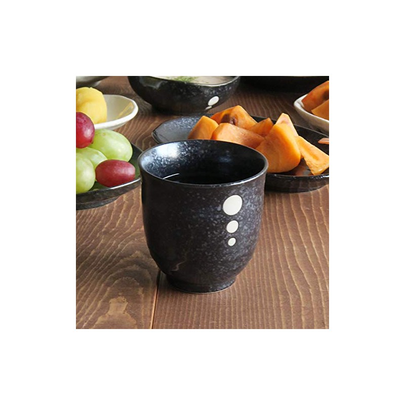 Tableware sn-013-02 Japanese Tableware, Polka Dot, Long Teacup (Dotted Monotone