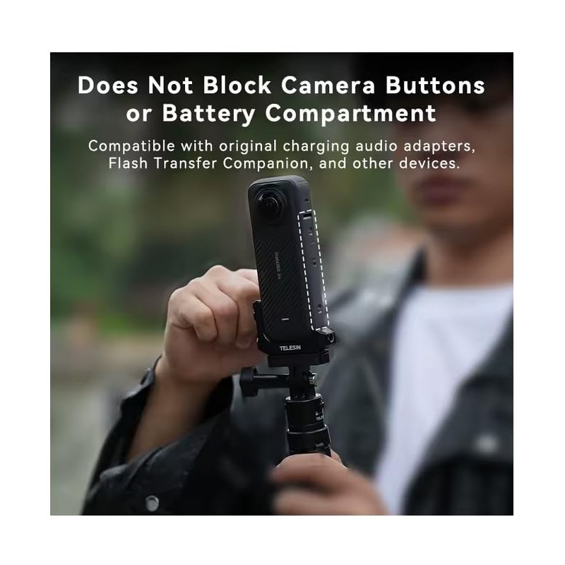 Insta360 X4 Cold Shoe Extension Adapter Shoe Extension Mount Bracket