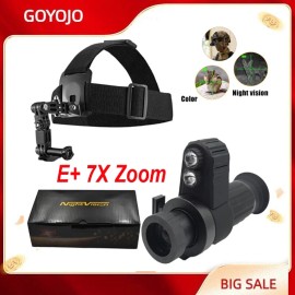 GOYOJO Head-Mounted Night Vision Binoculars Rechargeable Hand Free Night Vision Goggles