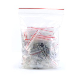 DollaTek 3W 75PCS 15 Value 0.1R-20R Carbon Film Resistor Assorted Kit Assortment