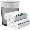 Small Trash Bags 1.2 Gallon, Biodegradable Gallon Waste Bag, Mini