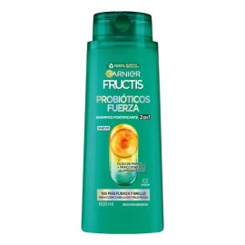 Shampoo Garnier Fructis Probióticos Fuerza 650ml                                                                                                      