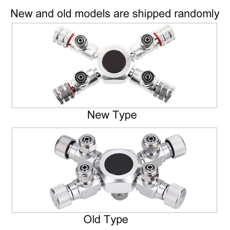 Multi Ways Distributor Aquarium Regulator CO2 Splitter Valve Fish Tank(4