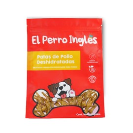 Premios 100 Naturales para Perro, Patas de Pollo Deshidratadas, Bolsa con 15 Piezas, para Razas Pequeñas y Grandes, aptas para Todas Las Edades.      