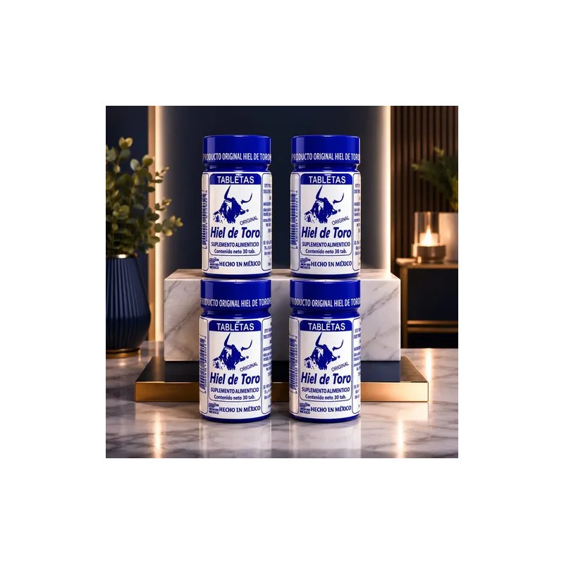 Hiel De Toro Vitaminada Tabletas 30 Tabs. Sapsa 4 Pack