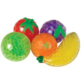 Raymond Geddes & Company Fruity Beads Squish Ball 12/Box, Assorted