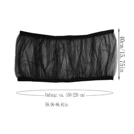Naisfei Bird Cage Cover, Large Bird Cage Cover, Protective Net for Bird Cages, Parrots, Nylon Mesh, Dust-Resistant Nylon Mesh, Easy to Clean (Black)