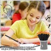 Tinlade 50 Pcs Triangular Grip Pencils Wood Wedding Pencils HB