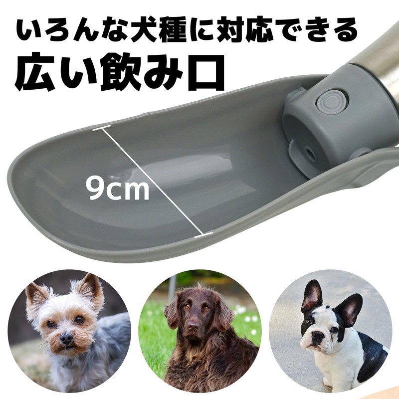 DOGPET Stainless Steel Water Bottle for Pets, 254.6 ft (750