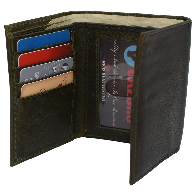 CAZORO Real Cowhide Leather Wallets for Men RFID Blocking Slim