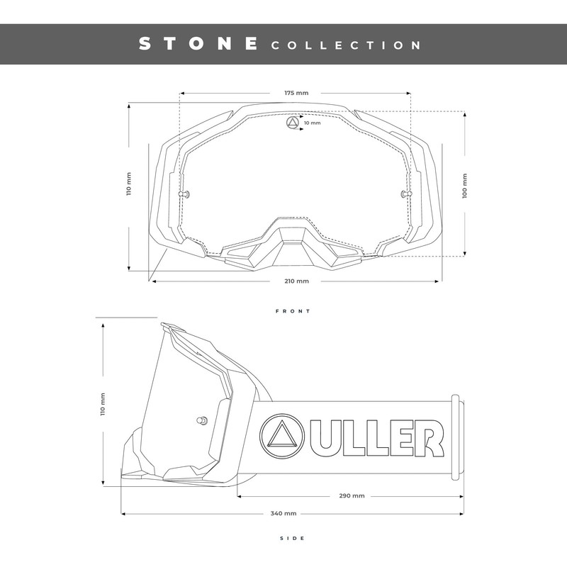 Uller Stone Unisex Adult Motocross Goggles
