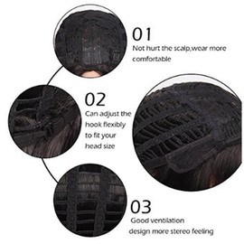 Short Natural Grey Wig, Adjustable Curly Wig with Comfortable Intranet for Daily Use, Compatible with Older Women