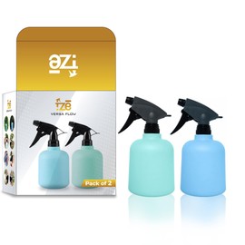 FZE Spray Bottles Pack of 2, 20 Oz/600ml Portable Plant Spray Bottle, Empty Spray Bottle with Ajustable Nozzle, Plant Mister Suitable Household Sanitation & Watering Plants (Green, Blue)