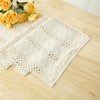 2Pcs Macrame Table Runner, 30x180cm Beige Boho Rustic Table Runner