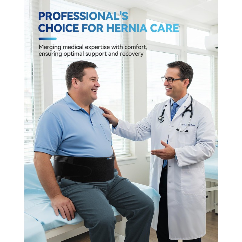 Fitomo Abdominal Binder with Pressurized Strap & 3D Pad for