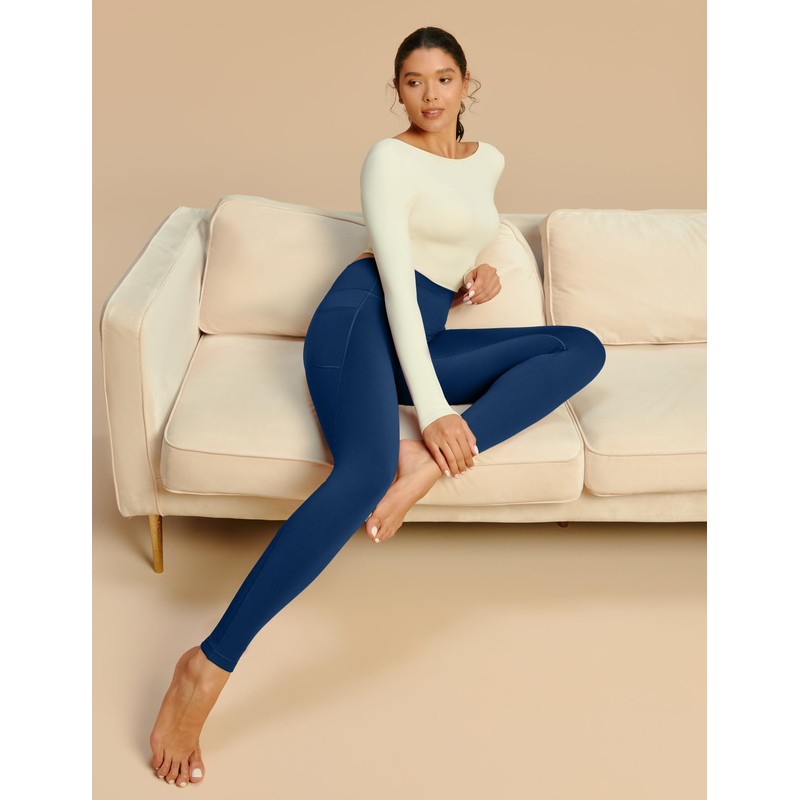 Heathyoga Fleece Lined Leggings Women with Pockets Thermal Leggings for