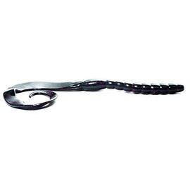 Gene Larew 8RTW-11 Lombriz Ribbontail 8", Black Neon