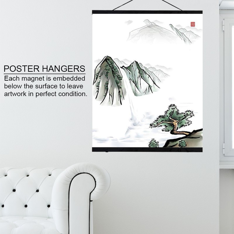 Modern Magnetic Sawdust Photo Picture Frame DIY Poster Scroll Prints