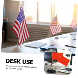 Gatuida 6pcs Mini Flag Holder Stand Durable Outdoor Small Flag Base for Office Desk Decoration Portable Stand for Home Office Use