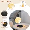 DuliCube Floating Moon Lamp with 3 Color LED Lights, Magnetic