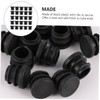 BIUDECO 50pcs Round Plastic Tubing Plugs End Caps for Chair
