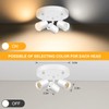 VANoopee 5 Color 3 Light LED Ceiling Spot Light Indoor