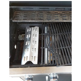 Koch #85 High Quality Flame Distributor 365 x 120 mm for Gas Barbecue - Flame Plate Burner Cover - Stainless Steel V2A Thickness 1.25 mm 500 g Solid Quality Made in Germany Suitable Enders Chicago