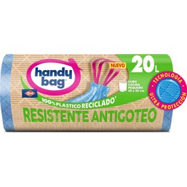 Handy Bag 20 Litre Leak Proof Bin Liners 15 Bags 80% Recycled