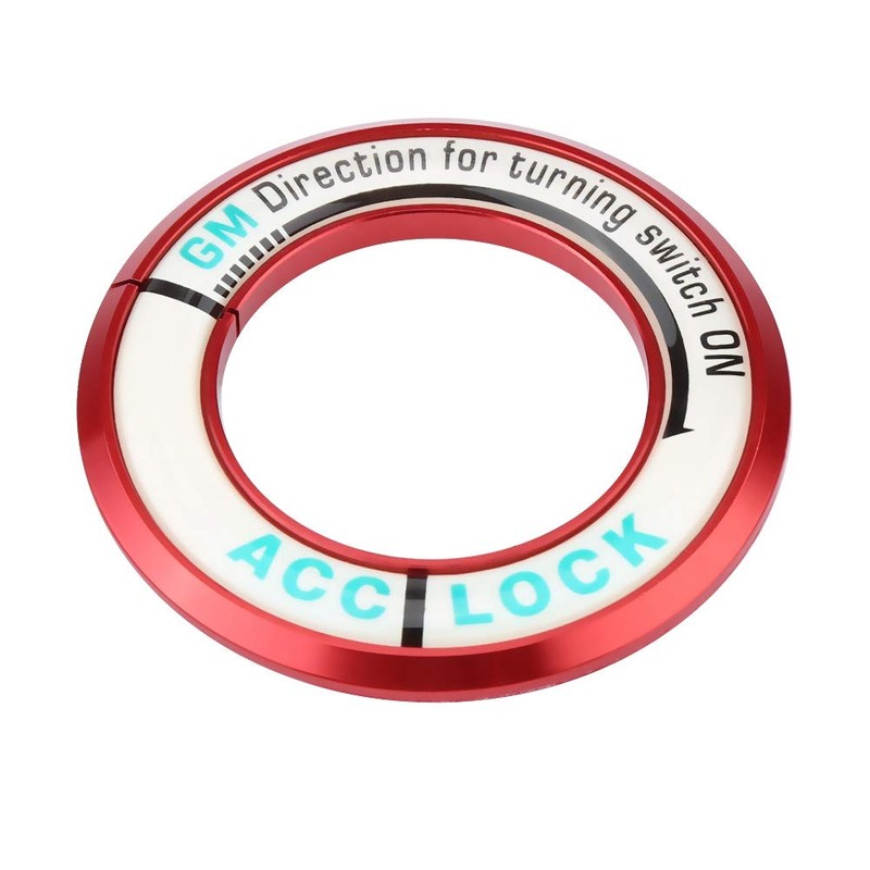 KIMISS Car Luminous Ignition Switch Ring Key Hole Cover Trim