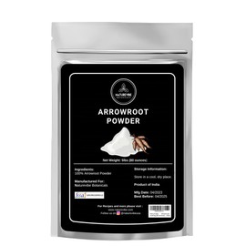 Naturevibe Botanicals Arrowroot Powder, 5lb | Arrowroot Flour or Starch | Gluten Free and Non-GMO | Manihot esculenta | Cooking and Baking | Thickening Agent | Bulk Bag (80 Ounces) [Packaging May Vary]