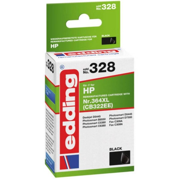 edding EDD-328 Ink Cartridge – Single Cartridge – Photo Black