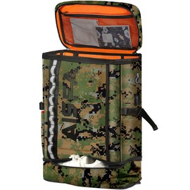 AISFA Men's Backpack, Large Capacity, Disaster Preparedness Backpack, Sports, 17 Inch PC, 2 Layers, Extendable, Shoes/Lunch Storage PC, Business Backpack, Square Type, Laptop Bag, USB Charging