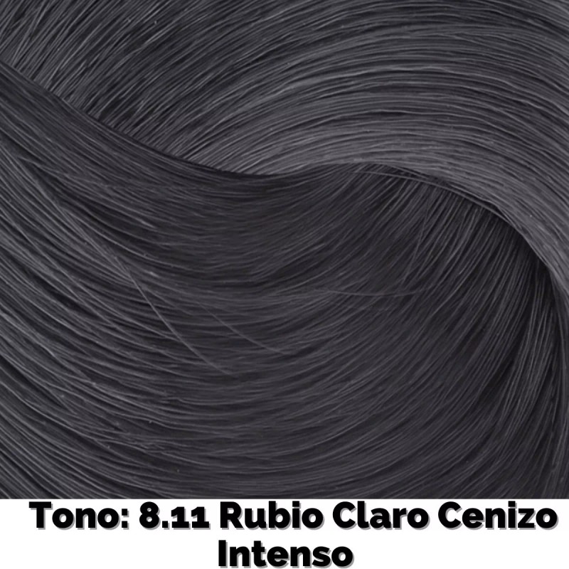 Nutrapel Color Tech Tinte Tono 8.11 Rubio Claro Cenizo Intenso