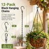 9.5 Inch Black Hanging Chains, 12 Pack Plant Hangers for